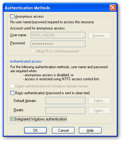 Authentication methods