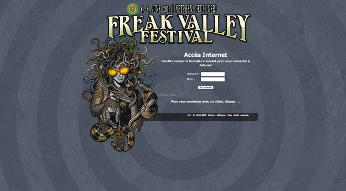 Freak Valley captive portal